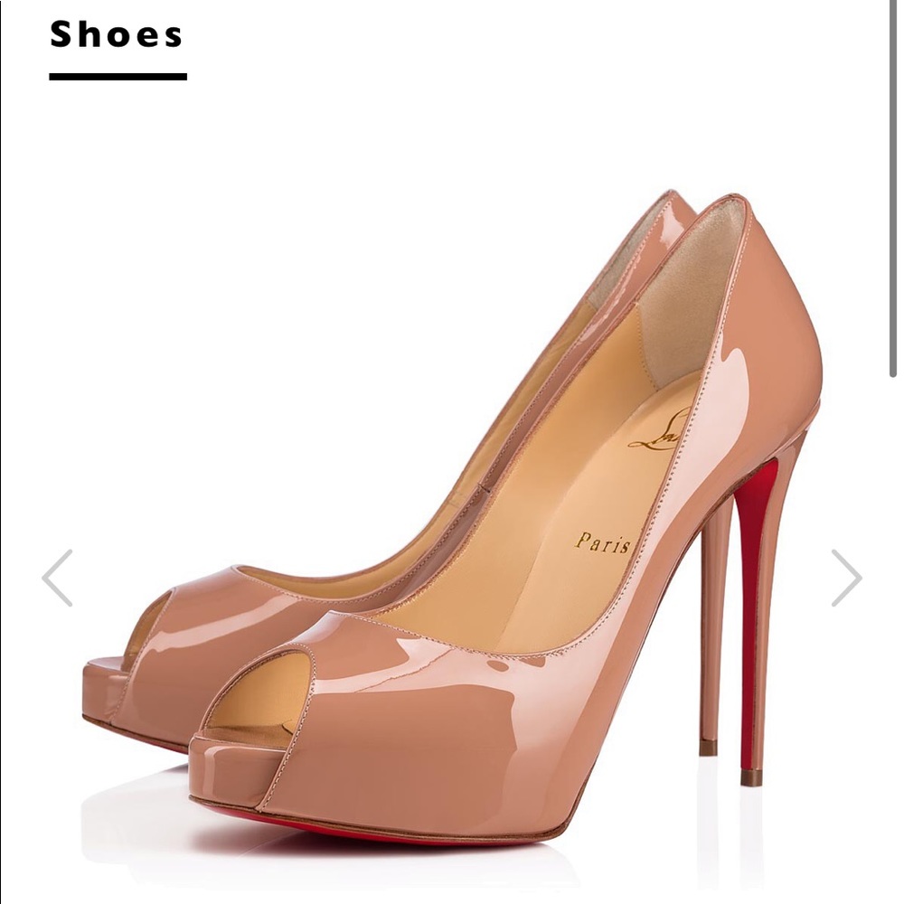 Christian Louboutin nude shoes